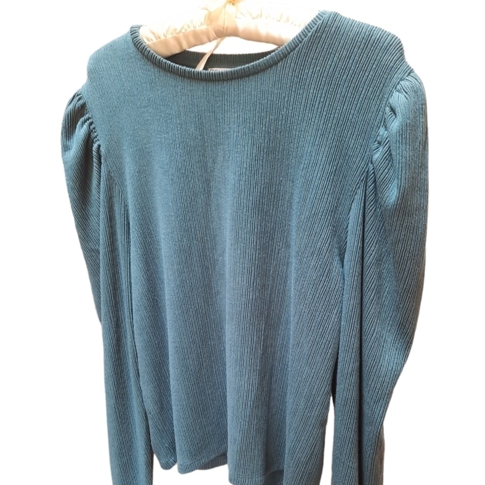 Zara Green Long Sleeve Top Size XL